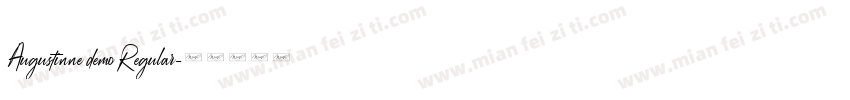 Augustinne demo Regular字体转换